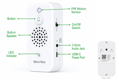 SierraTeck Pro – Smart Motion-Activated Audio Player with Wi-Fi & App Control